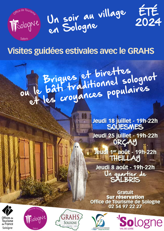 Affiche-visites-guidees-estivales-2024-Un-soir-au-village-en-Sologne-avec-le-GRAHS-web