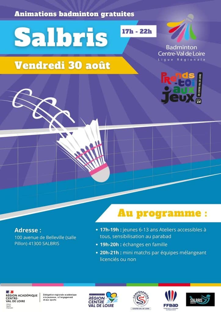 badminton salbris septembre 2024