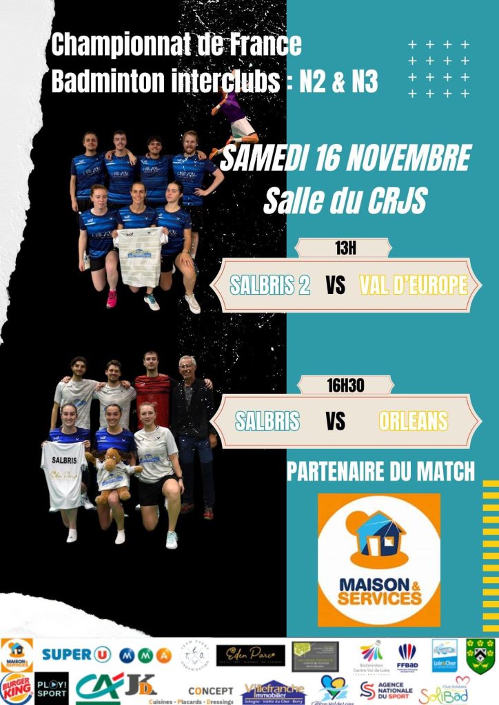 badminton salbris novembre 2024
