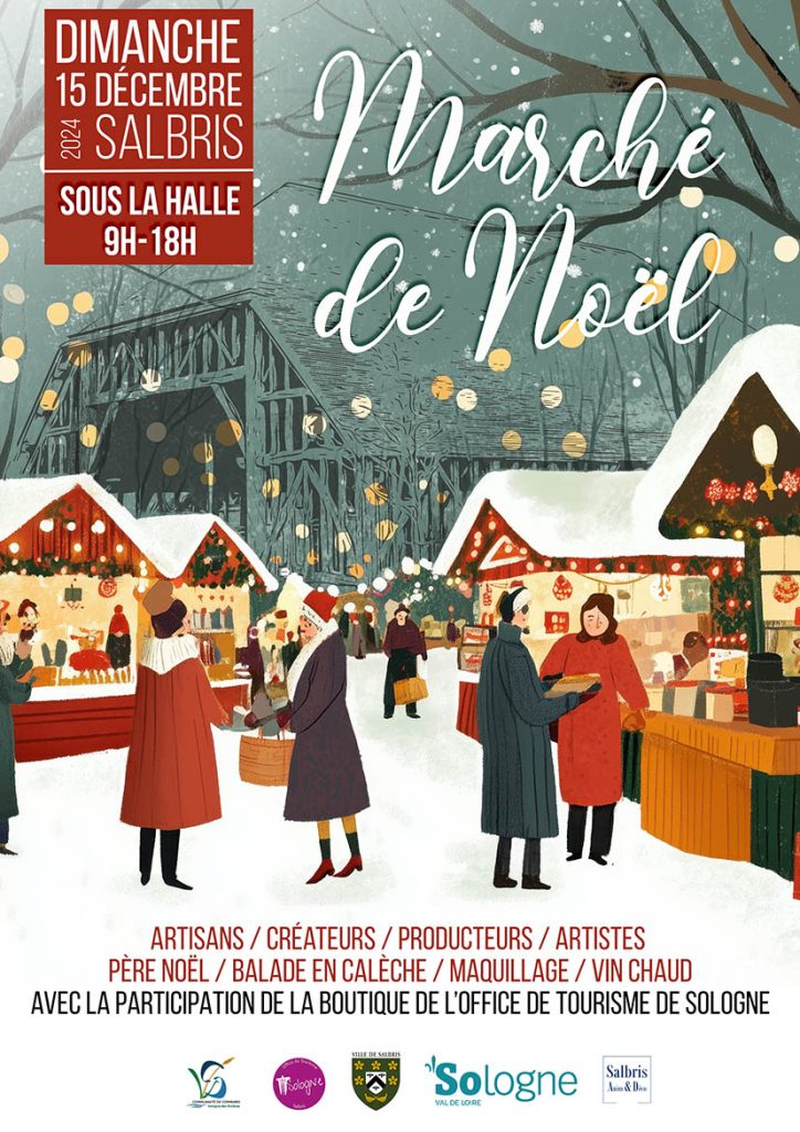 affiche marché de noel 2024 officielle
