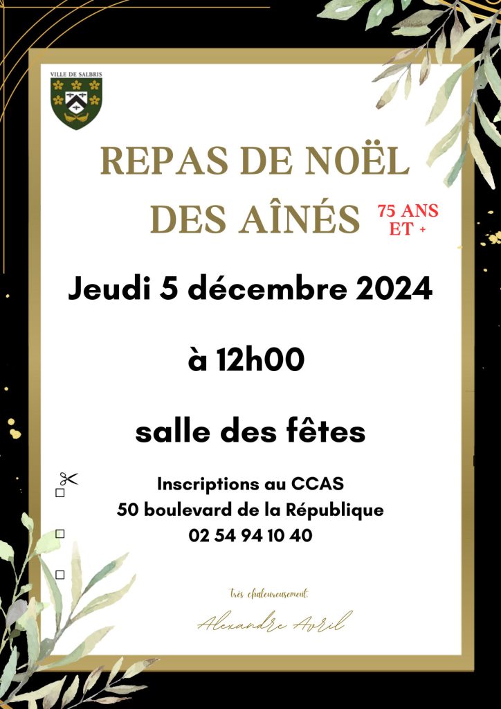 repas des aînés noel salbris 2024