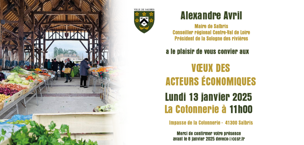 Carton invitation voeux du maire acteurs economiques janvier 2025 v2