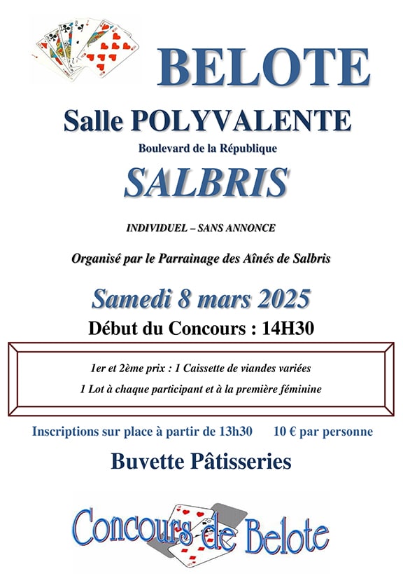 belote parrainage 8 mars 2025