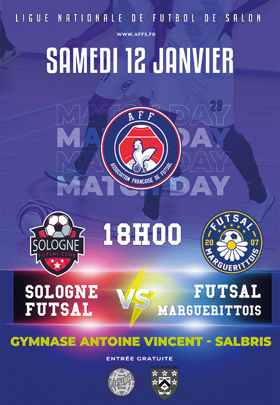 match futbol salon sologne futsal