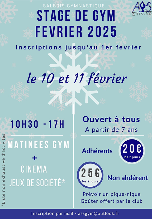 stage gym fevrier