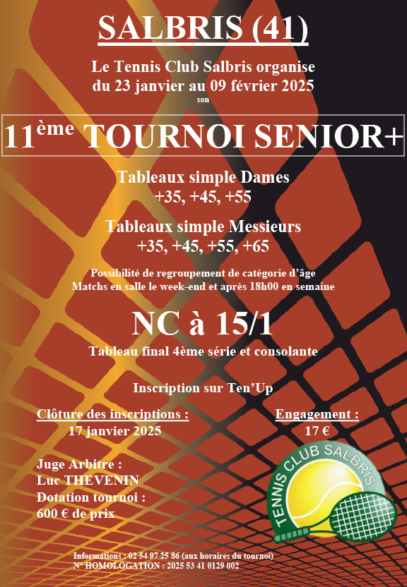 tournoi tennis janvier 2025