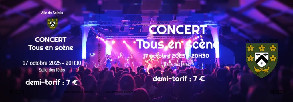 billet tous en scene 17 octobre demi tarif