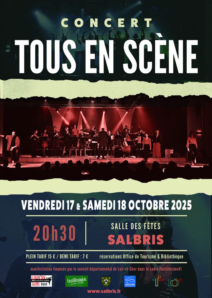 affiche officielle spectacle tous en scène 2025