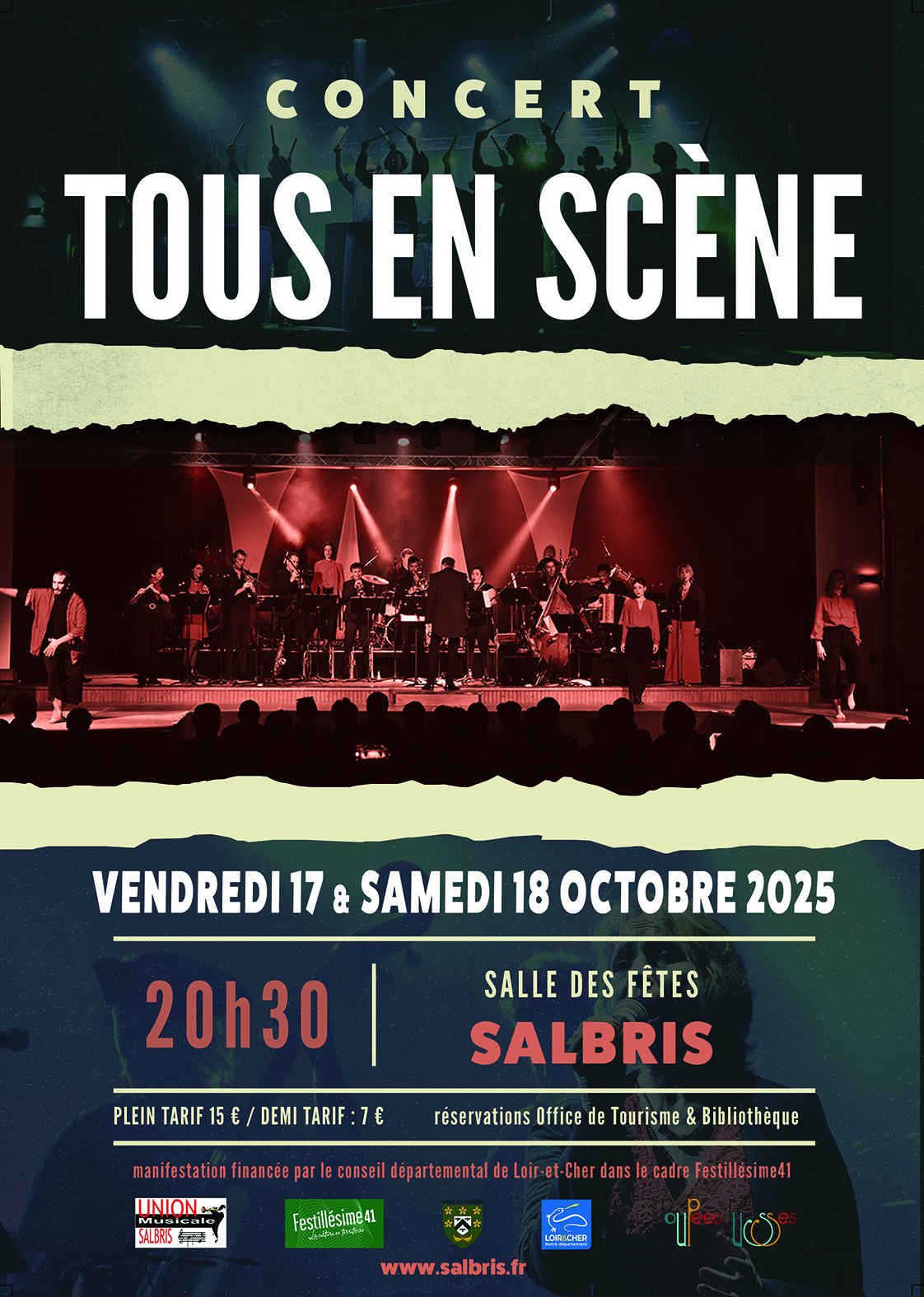 affiche officielle spectacle tous en scène 2025