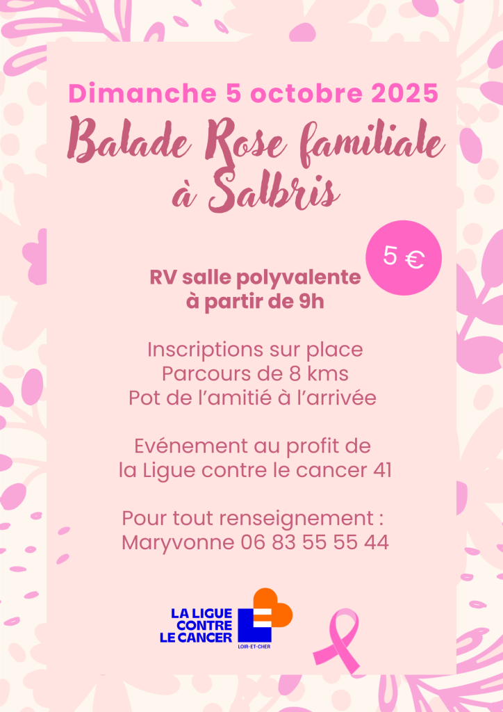 BaladeRose ligue contre cancer 41
