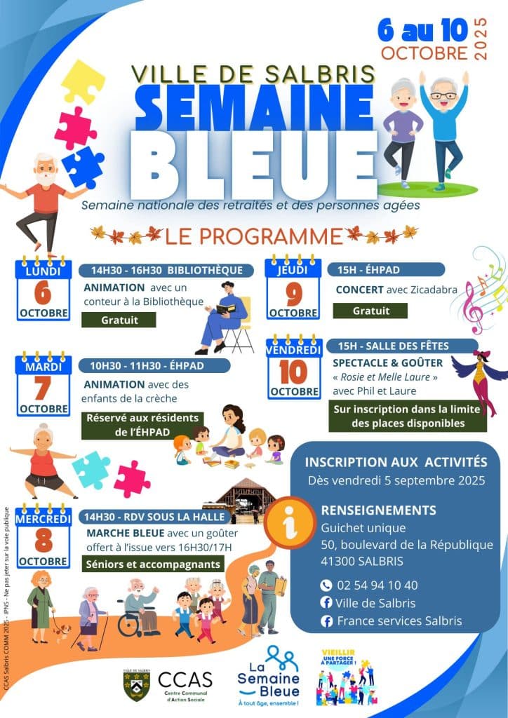programme semaine bleue