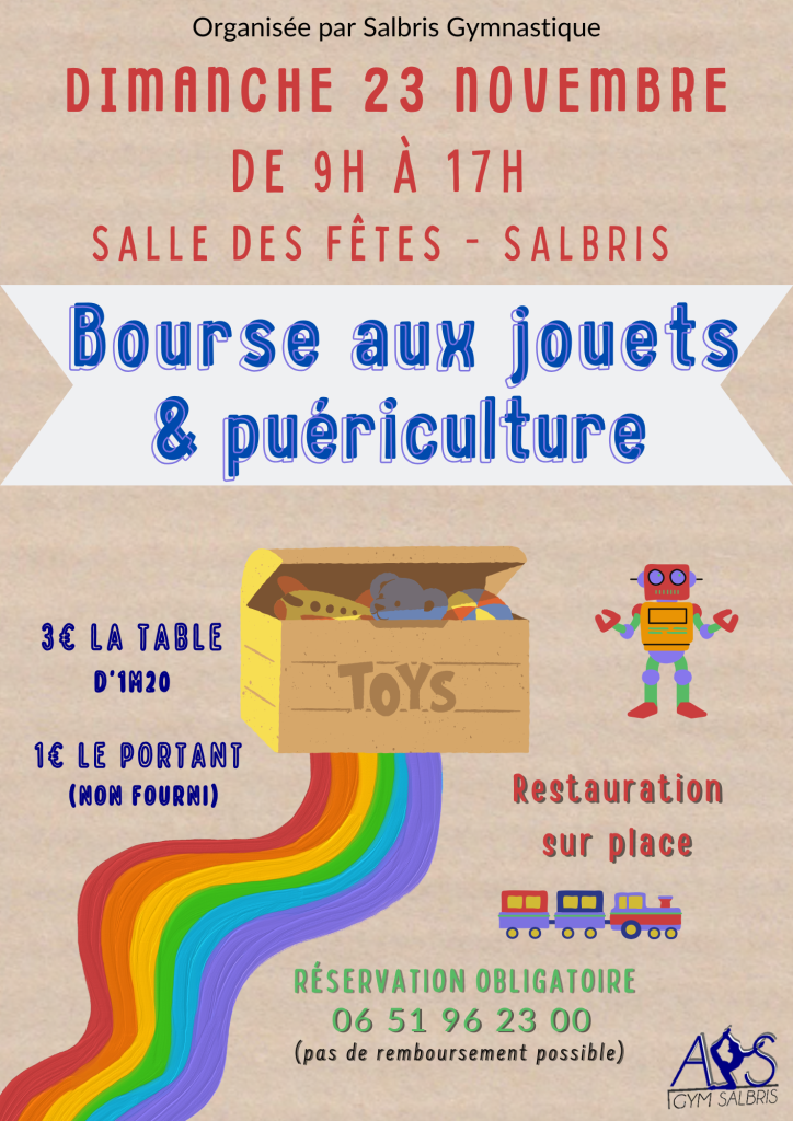 Bourse aux jouets et puériculture • Ville de Salbris - Loir-et-Cher