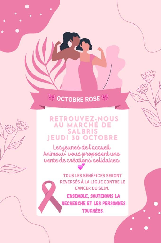 ventes marché ligue contre le cancer animouv
