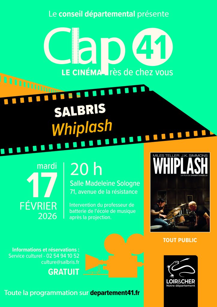 clap 41 wiplash cinema salbris