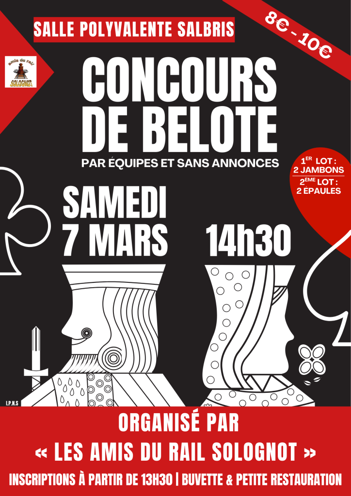 Concours de belote - amis du rail
