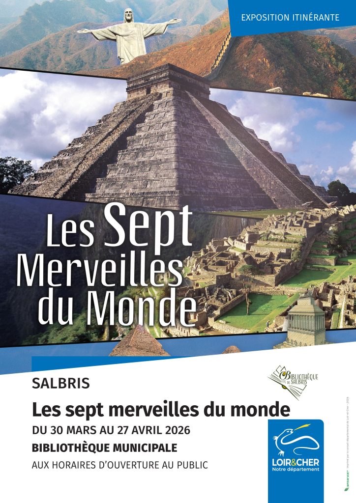exposition sept merveilles du monde bibliotheque municipale salbris