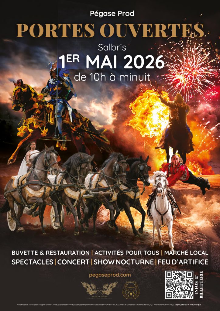 2026 PEGASE PROD affiche journée portes ouvertes salbris