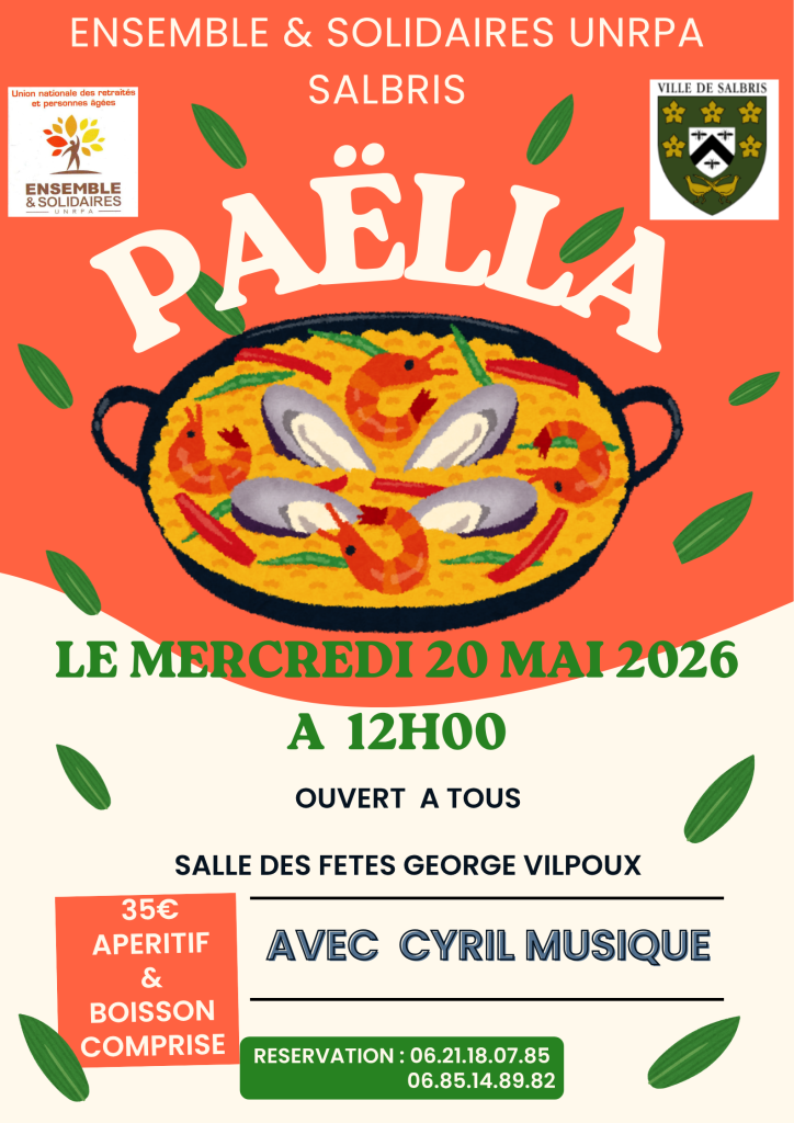 Affiche paëlla UNRPA1 salbris