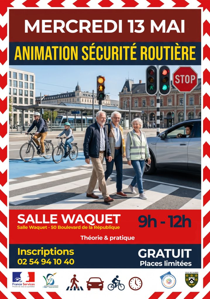 affiche sécurité routière france services salbris