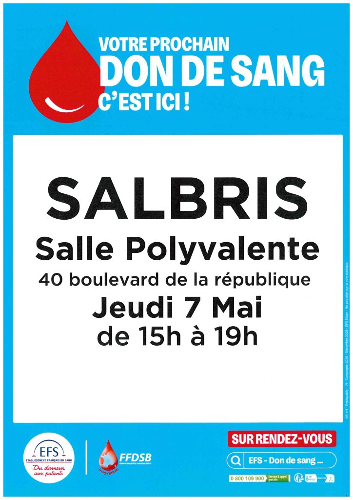 don du sang mai salbris