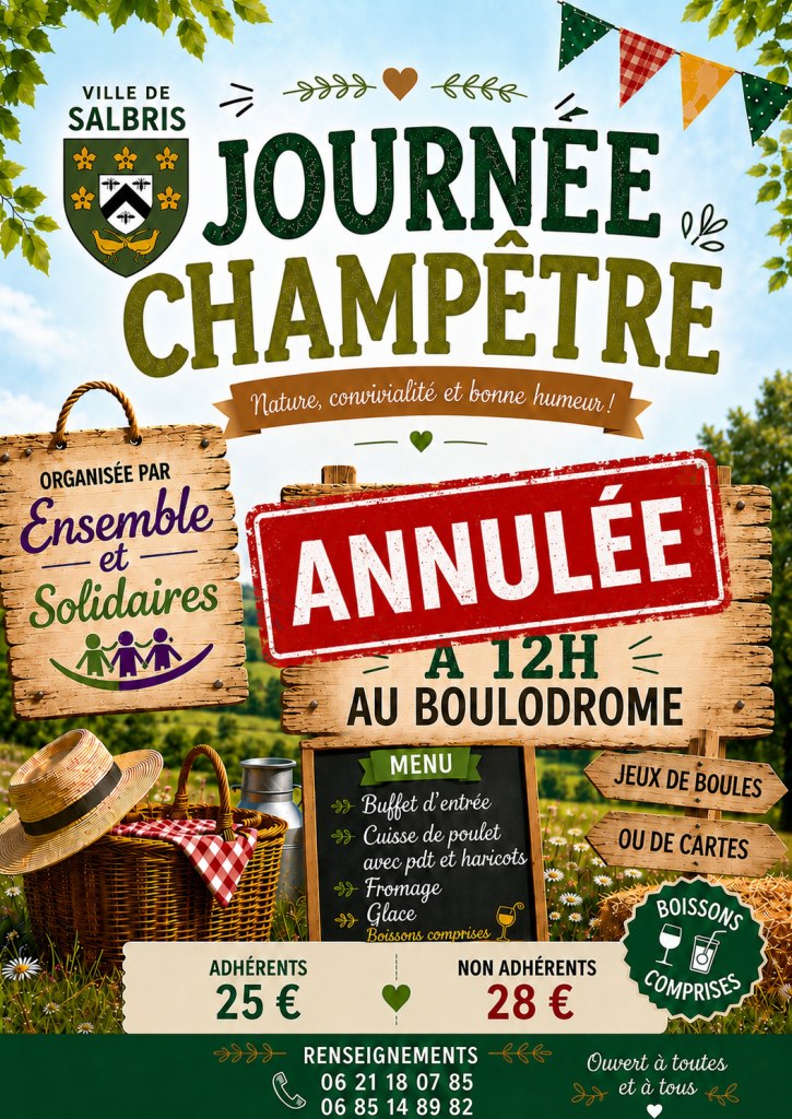 Annulation journee champetre