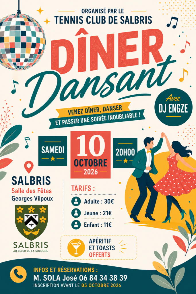 diner dansant tennis salbris
