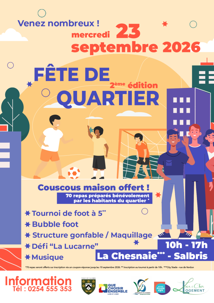 affiche fête de quartier salbris