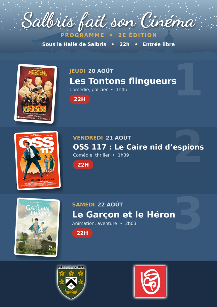 affiche programme salbris fait son cinema 2026 sous la halle
