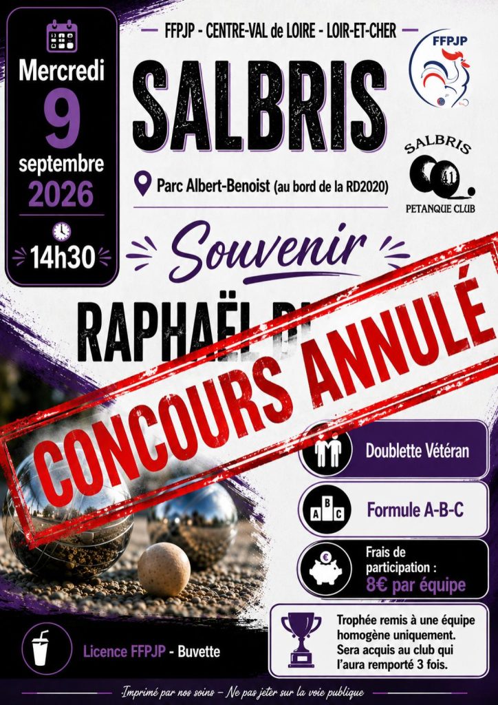 Affiche - Annulé - Souvenir Raphaël Di Marco : le rendez-vous des vétérans le 9 septembre
