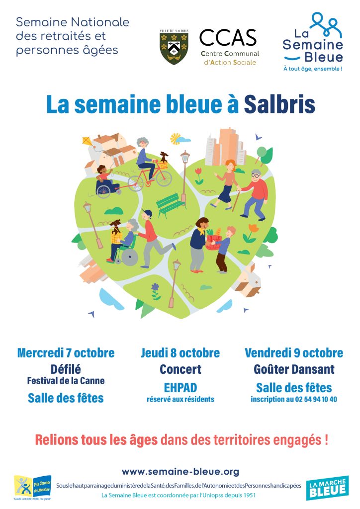 affiche programme semaine bleue 2026 à salbris