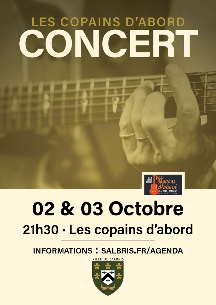 Soirée Brassens à Salbris aux Copains d'Abord, concerts des 2 et 3 octobre 2026 à 21h30