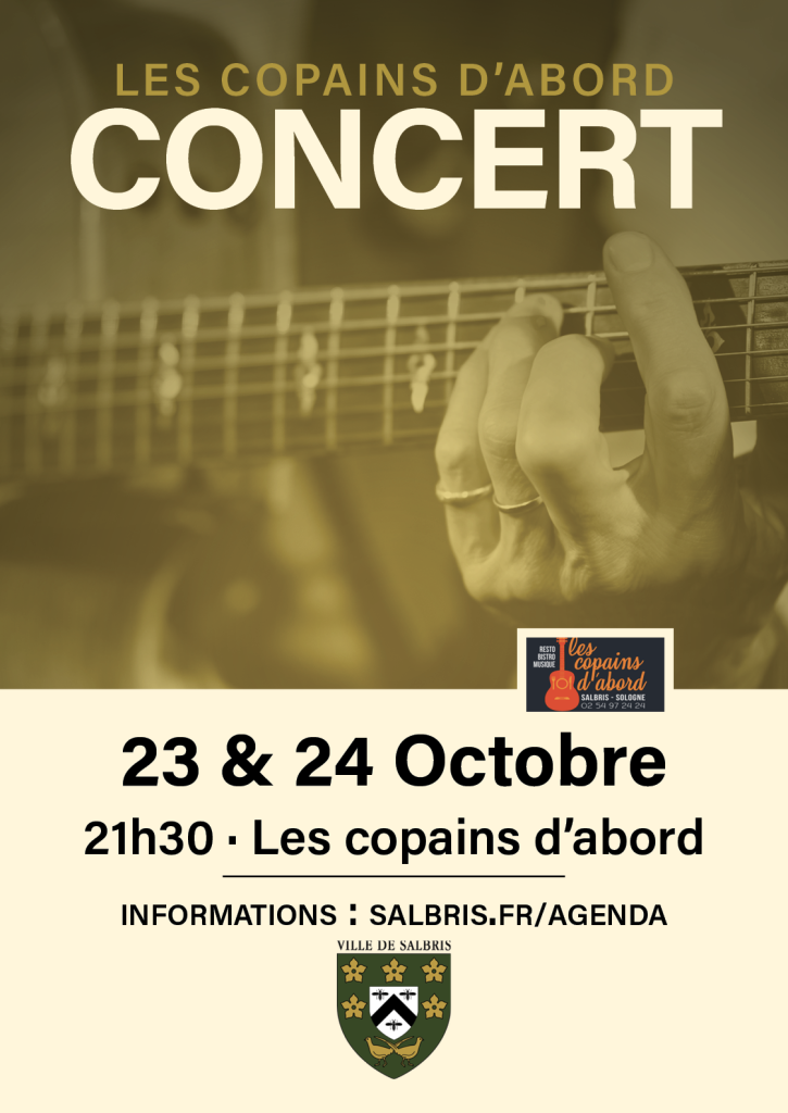 Guitare corse et jazz à Salbris aux Copains d'Abord, concerts des 23 et 24 octobre 2026 à 21h30