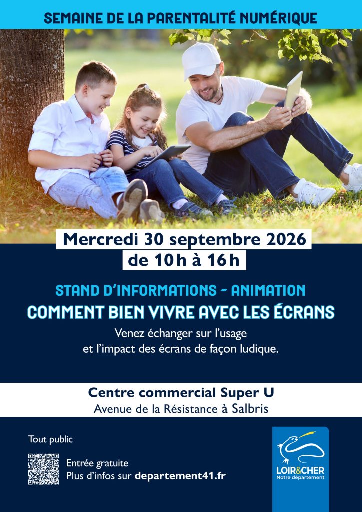 Affiche animation Parentalité Numérique Salbris